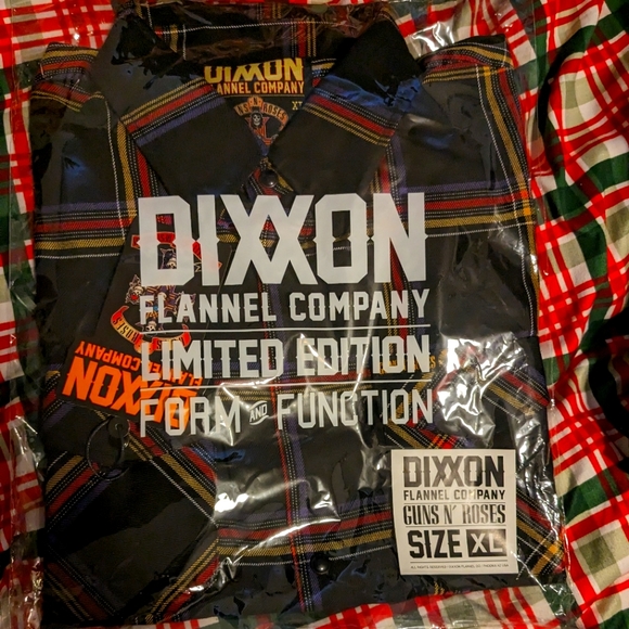 SOLD Dixxon Flannel Gun's N' Rose's Collaboration Flannel XL BNIB - Picture 1 of 1